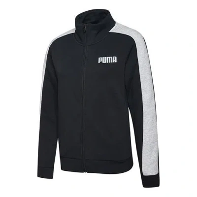 Puma (wmns)  Contrast Stand Collar Color Matching Sweatshirt Black