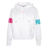 Puma (wmns)  Contrasting Colors Alphabet Logo Pattern Loose Hoodie White