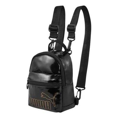Puma (wmns)  Core Up Mini-me Backpack 'black Gold' In Multi