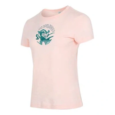 Puma (wmns)  Creative Printing Sports Round Neck Short Sleeve Pink