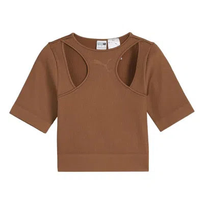 Puma (wmns)  Dare To Muted Motion T-shirt 'brown'