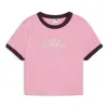 Puma (wmns)  Downtown Graphic Baby T-shirt 'mauved Out' In Pink