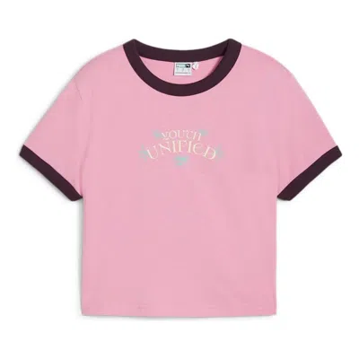 Puma (wmns)  Downtown Graphic Baby T-shirt 'mauved Out'
