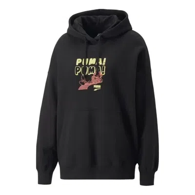 Puma (wmns)  Downtown Oversized Graphic Hoodie 'black'