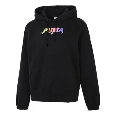 Puma (wmns)  Downtown Printing Logo Hoodie Black