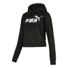 Puma (wmns)  Elevated Essentials Cropped Fleece Hoodie 'black'