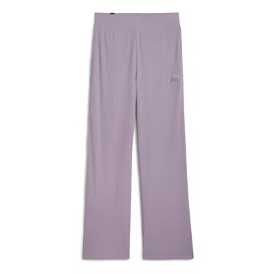 Puma (wmns)  Ess Elevated Straight Pants 'pale Plum' In Purple