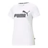 Puma (wmns)  Essentials Logo T-shirt 'white Black'