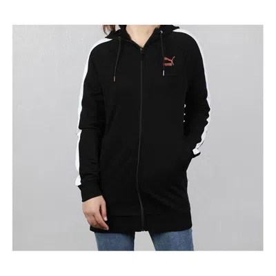 Puma (wmns)  Hooded Zipper Casual Jacket Black