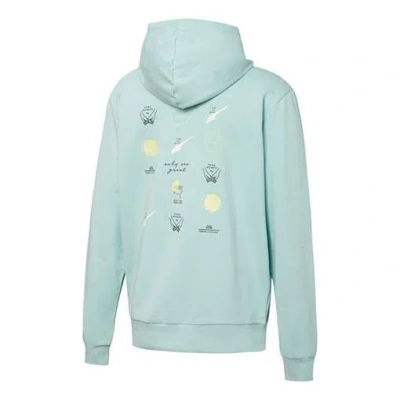 Puma (wmns)  Hoody Logo Pattern Printing Sports Drawstring Hoodie Light Blue
