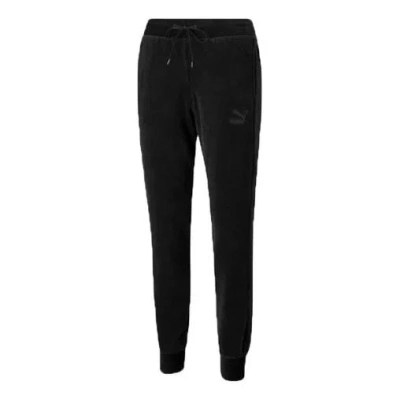 Puma (wmns)  Iconic Embroidery Logo Knitting Trousers Black