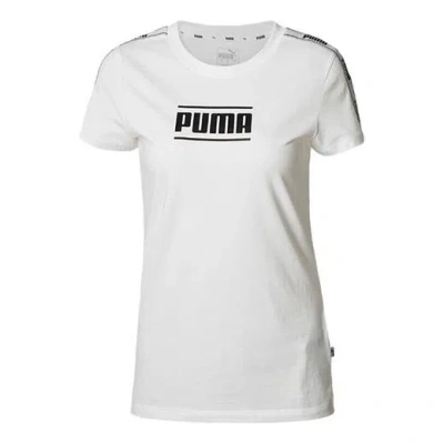 Puma (wmns)  Large Logo Casual Short Sleeve White