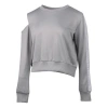 Puma (wmns)  Logo Printing Round-neck Swea Grey In Gray
