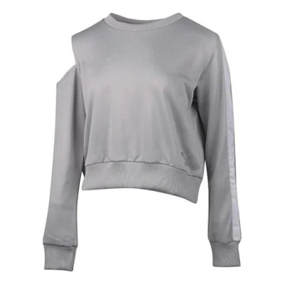 Puma (wmns)  Logo Printing Round-neck Swea Grey In Gray