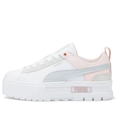 Puma (wmns)  Mayze Low Tops Thick Sole Casual Skateboarding Shoes In White