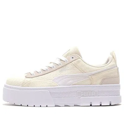 Puma (wmns)  Mayze Patchwork Thick Sole Retro Casual Skateboarding Shoes White