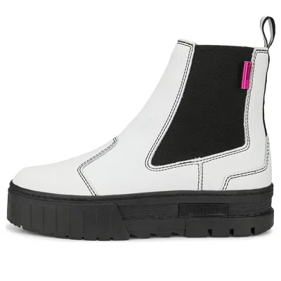 Puma (wmns)  Mayze Pop Chelsea Boots 'white Black' In Multi