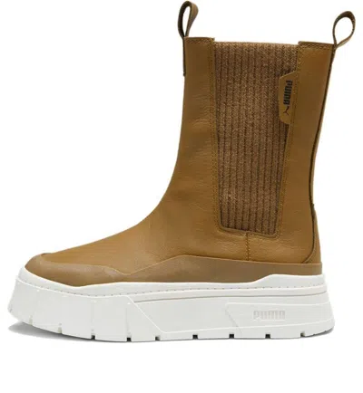 Puma (wmns)  Mayze Stack Chelsea Winter Boot 'chocolate Chip' In Brown
