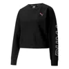 Puma (wmns)  Modern Sports Crewneck Sweatshirt 'black White Pink'