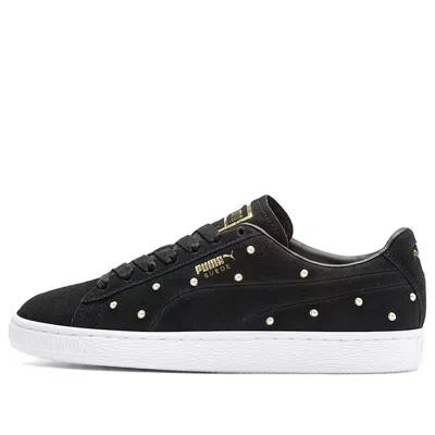 Puma (wmns)  Pearl Studs Suede 'white Black Gold'