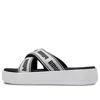 Puma (wmns)  Platform Slide Tape Slippers For Black/white