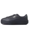 Puma (wmns)  Platform Trace Premium Low-top Sneakers Black In Blue