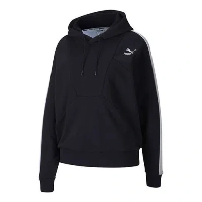 Puma (wmns)  Small Logo Hoodie 'black White'