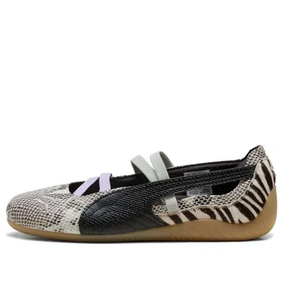 Puma Speedcat Ballet Snakeskin-effect Zebra-print Sneakers In Multi