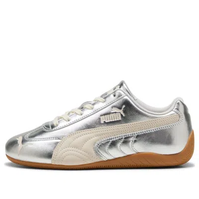 Puma Womens Silver Alpine Snow Speedcat Og Metallic Leather Trainers In Multi