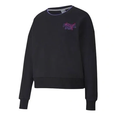 Puma (wmns)  Sport Crew Sweater 'black Purple'