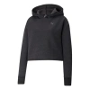 Puma (wmns)  Studio Textured Training Skimmer Hoodie 'black' In Black