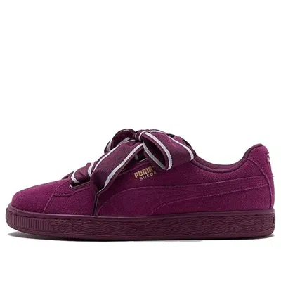 Puma (wmns)  Suede Heart Satin 2 'dark Purple'
