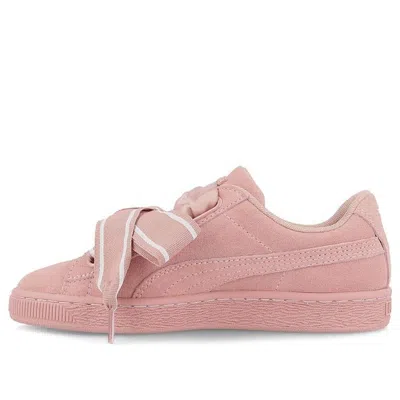 Puma (wmns)  Suede Heart Satin Ii Cameo Brown In Pink