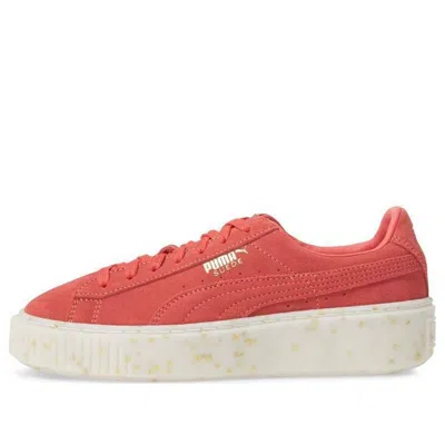 Puma (wmns)  Suede Platform Board Shoes Red/blue In Multi