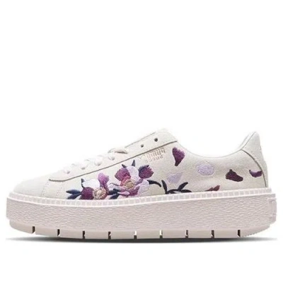 Puma (wmns)  Suede Platform 'trace Flowery' In White