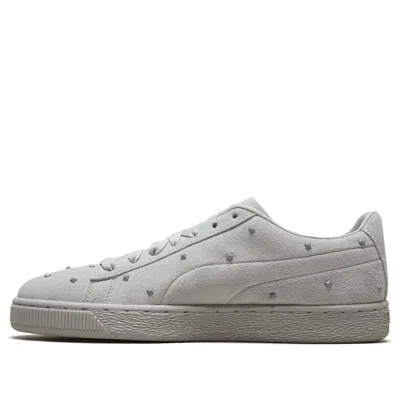 Puma (wmns)  Suede Studs Grey Lace Up Sneakers In Gray
