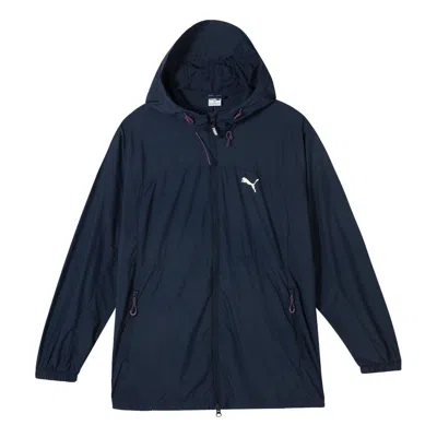 Puma (wmns)  Swxp Mr Uv Woven Jacket 'navy' In Blue