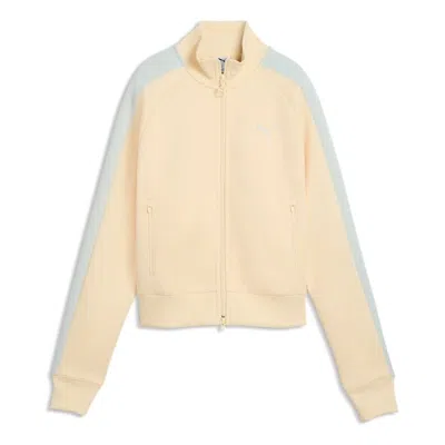 Puma (wmns)  T7 Short Track Jacket 'buttercream Creme De Mint' In Orange