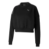 Puma (wmns)  Train Logo Printing Short Round-neck Sweatshirt Black
