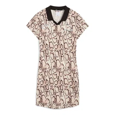Puma (wmns)  X A$ap Rocky Snake Skin Futbol Dress 'frosted Ivory Aop' In Neutral