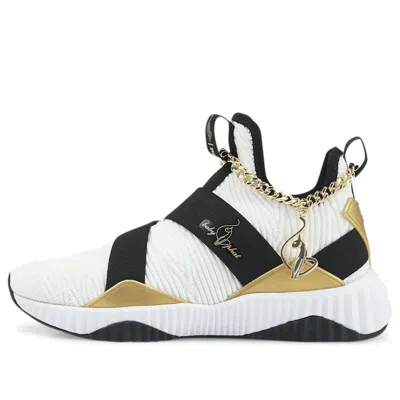 Puma (wmns)  X Baby Phat Defy Mid 'white Black Gold' In Multi