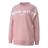 Puma (wmns)  X Hello Kitty Casualsport Round Neckknitting Hoodie Pinkred