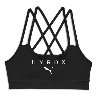Puma (wmns)  X Hyrox Low Impact Sports Bra ' Black' In Multi