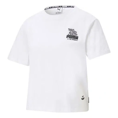 Puma (wmns)  X Mr Doodle Printing Short Sleeve White