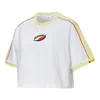 Puma (wmns)  X Rdet Tee Multicolor Splicing Round Neck Short Sleeve White
