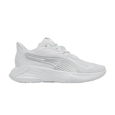 Pre-owned Puma Wmns Pwr Hybrid Tr 'white Metallic Silver' | Women's Size 6.5