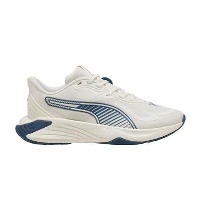 Pre-owned Puma Wmns Pwr Hybrid 'warm White Dark Indigo' | Cream | Women's Size 5.5