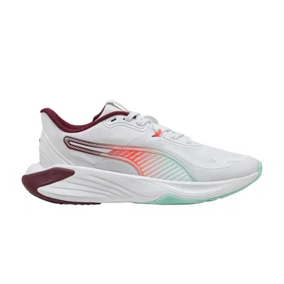 Pre-owned Puma Wmns Pwr Hybrid 'white Ruby Shimmer' | Women's Size 9
