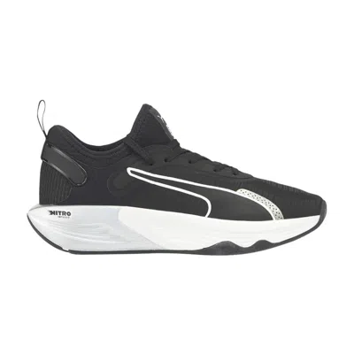 Pre-owned Puma Wmns Pwr Xx Nitro 'black White Metallic Silver' | Women's Size 6