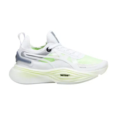 Pre-owned Puma Wmns Pwr Xx Nitro Squared 'white Speed Green'